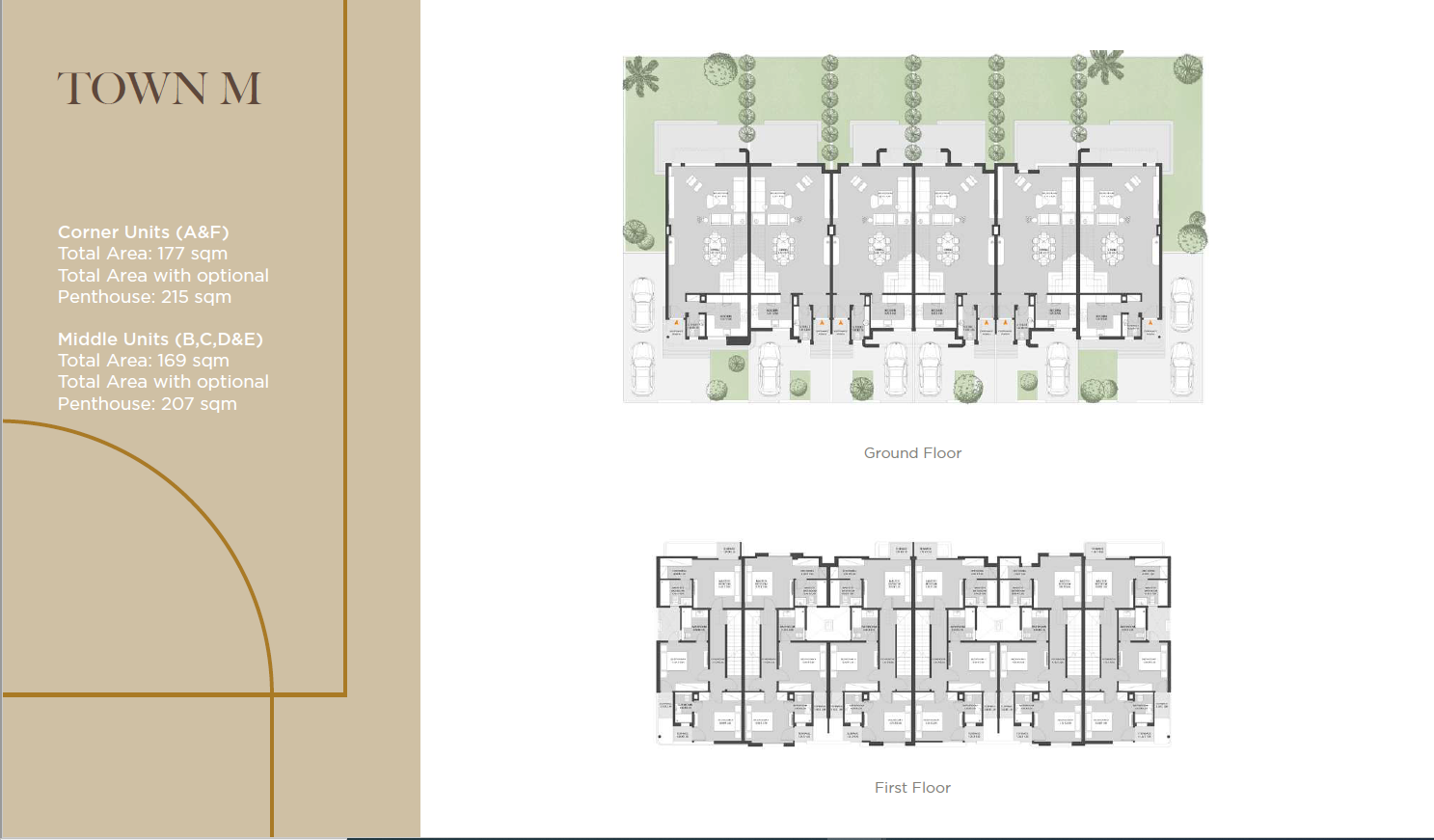 Floor plan for townhouse at O West Orascom