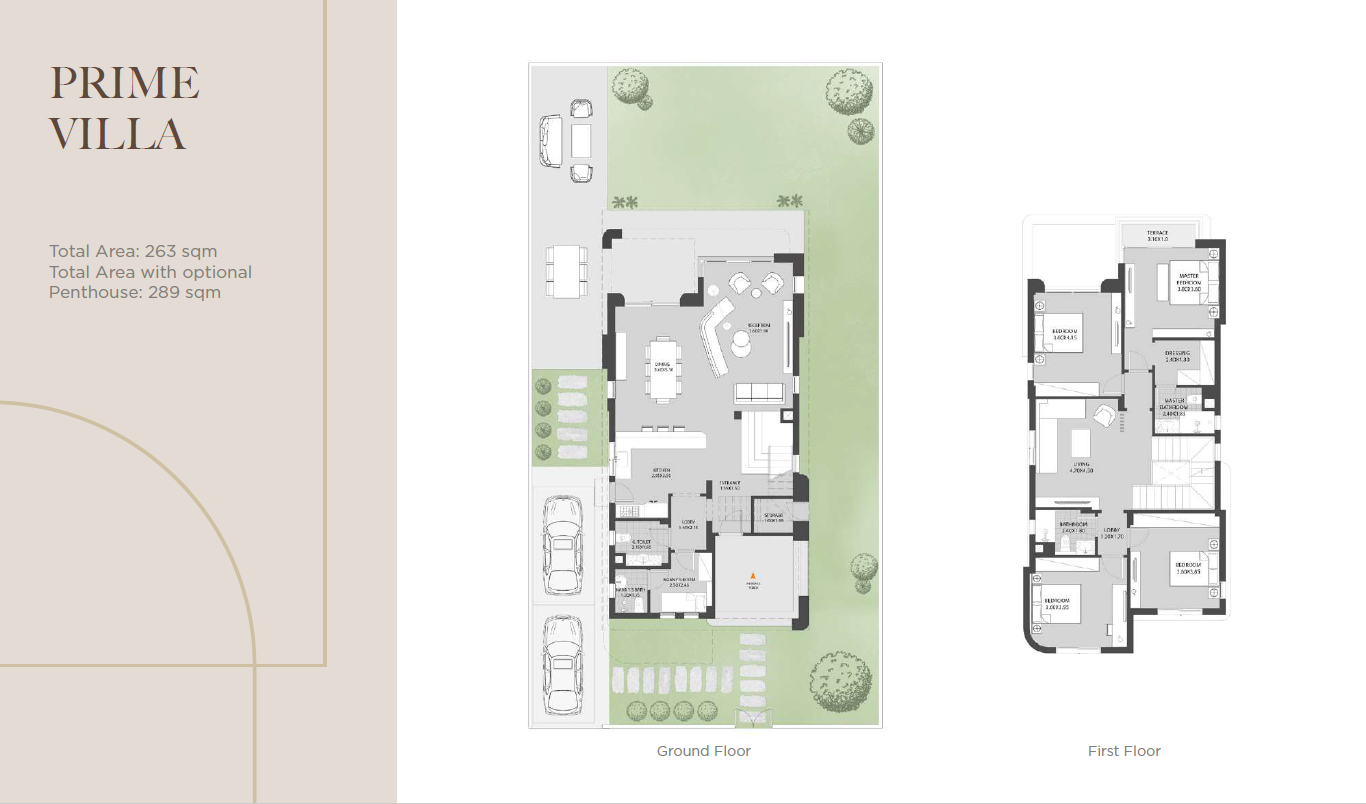 Floor plan for villa at O West Orascom