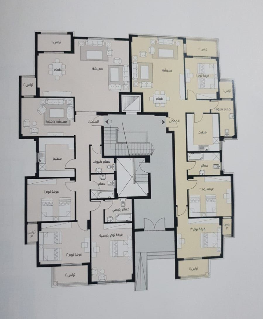 Floor plan for apartment at Madinaty