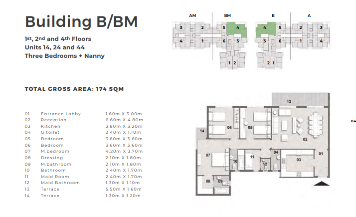 Floor plan for apartment at Il Bosco City