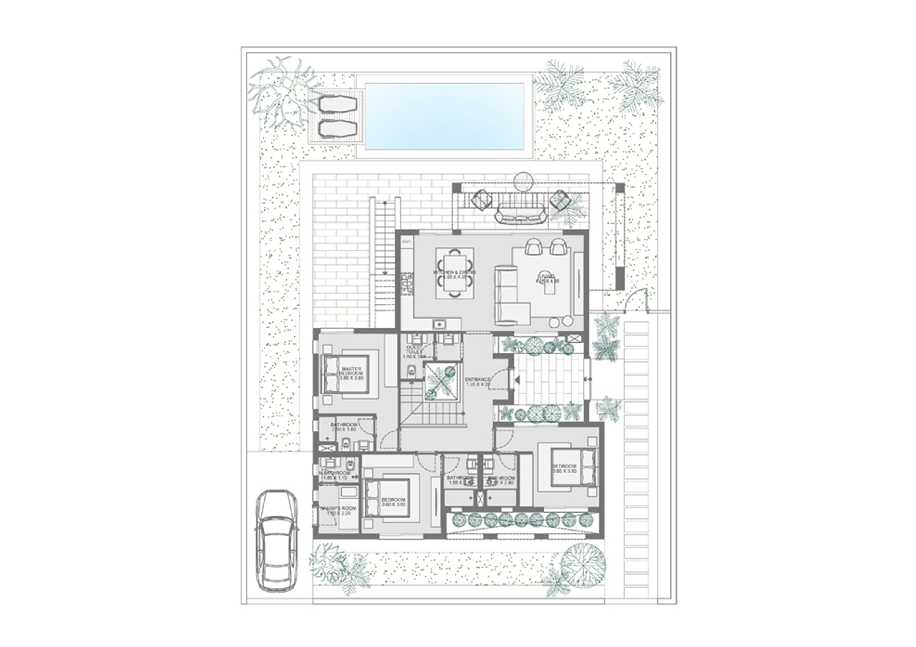 Floor plan for villa at Makadi Heights
