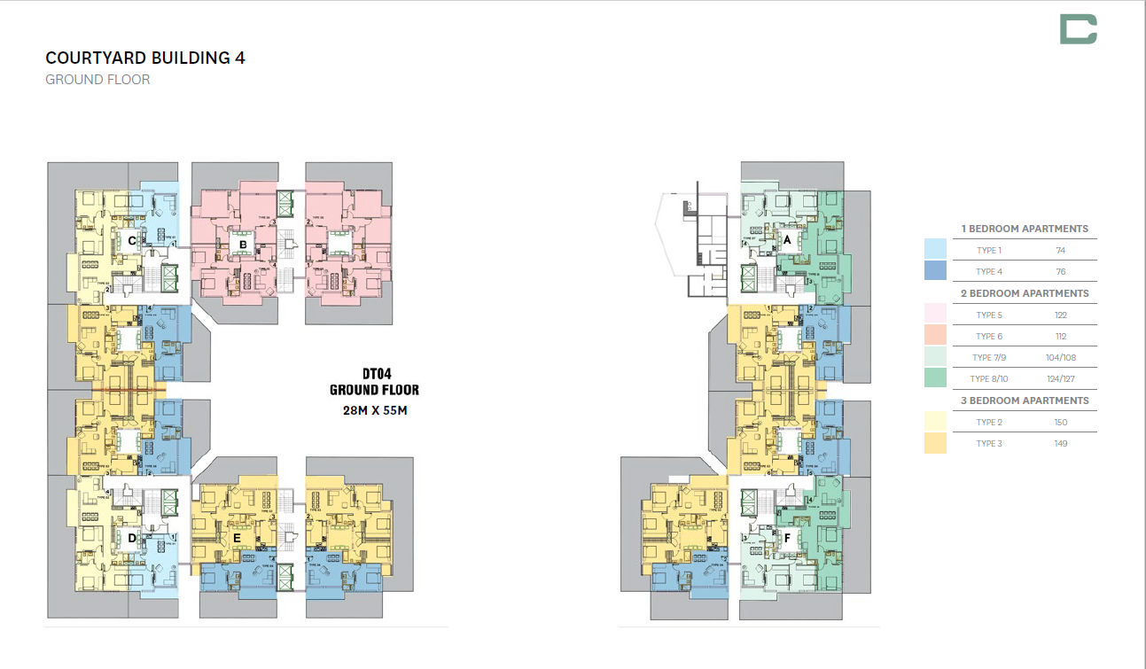 Floor plan for apartment at Bloomfields
