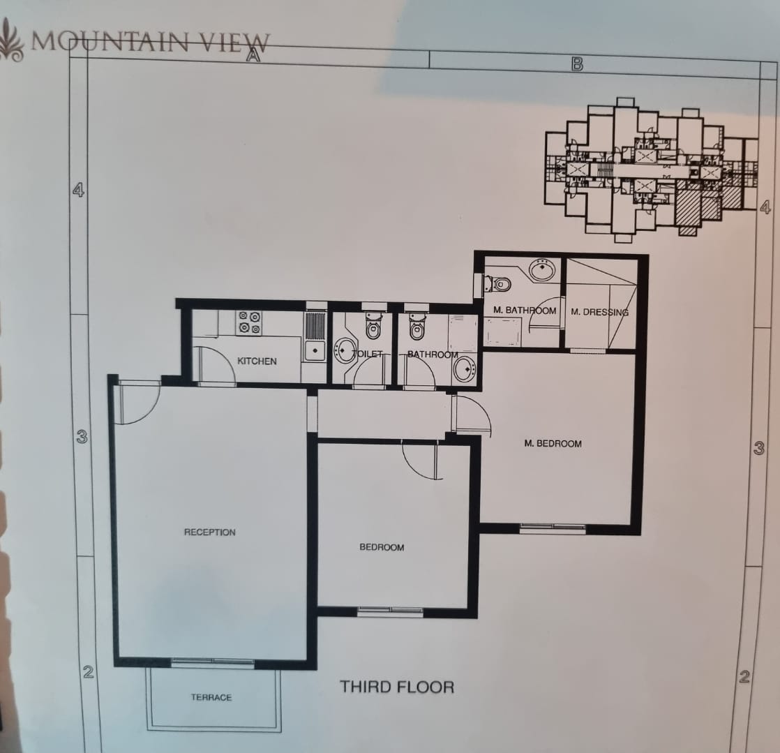Floor plan for apartment at Mountain View ICity New Cairo