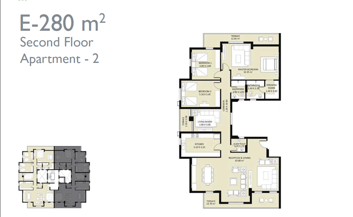 Floor plan for apartment at Jayd