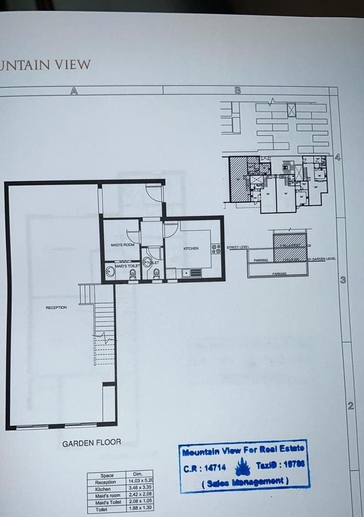 Floor plan for duplex at Mountain View ICity New Cairo