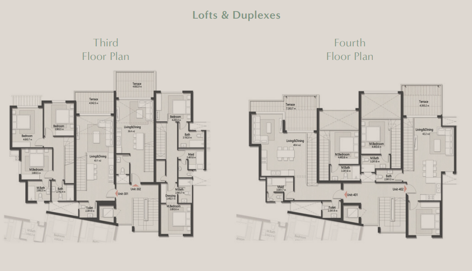 Floor plan for duplex at Masaya