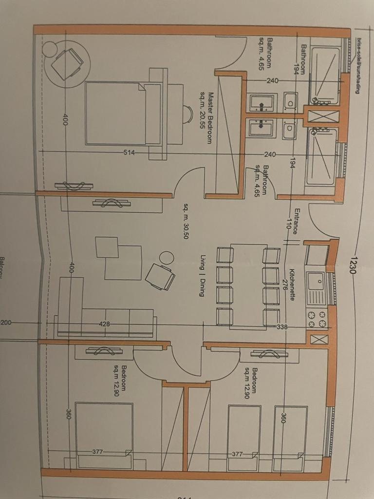 Floor plan for chalet at Il Monte Galala