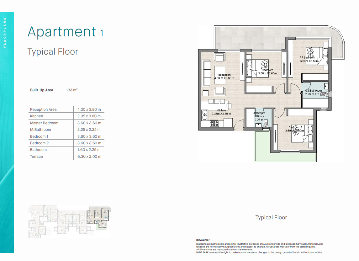 Floor plan for chalet at Hyde Park North - Seashore
