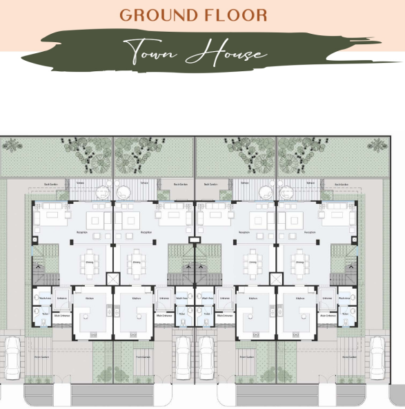 Floor plan for townhouse at Silva