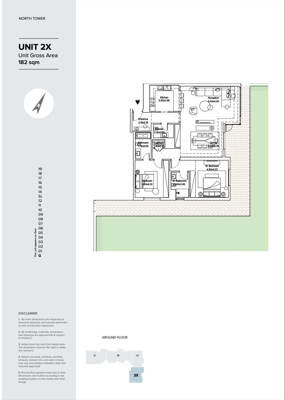 Floor plan for apartment at AEON Towers