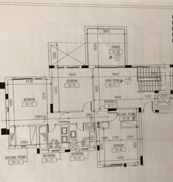 Floor plan for duplex at Cairo Festival City