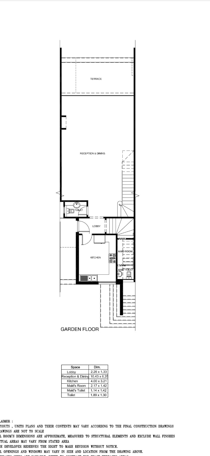 Floor plan for duplex at Mountain View ICity New Cairo