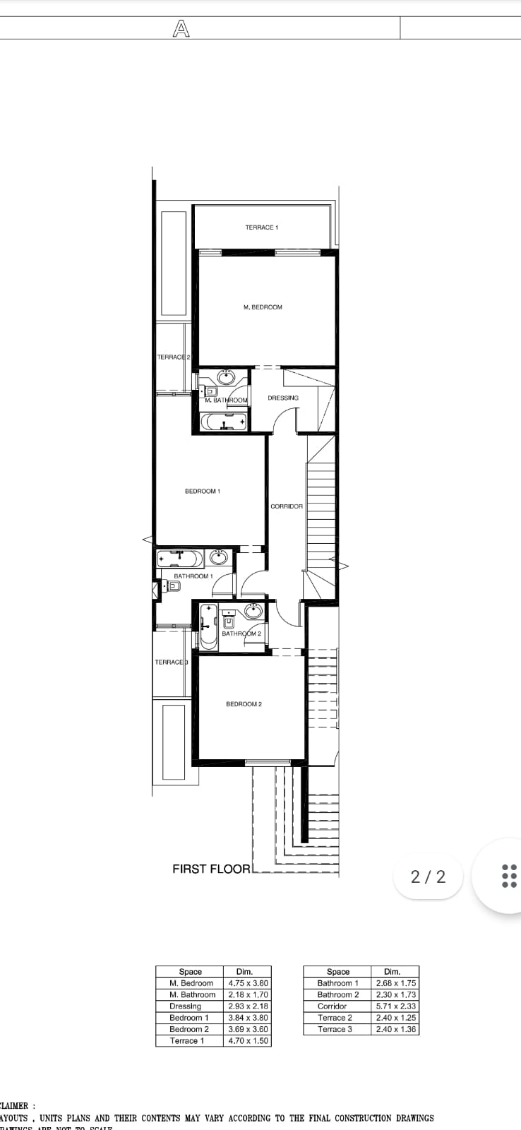 Floor plan for duplex at Mountain View ICity New Cairo