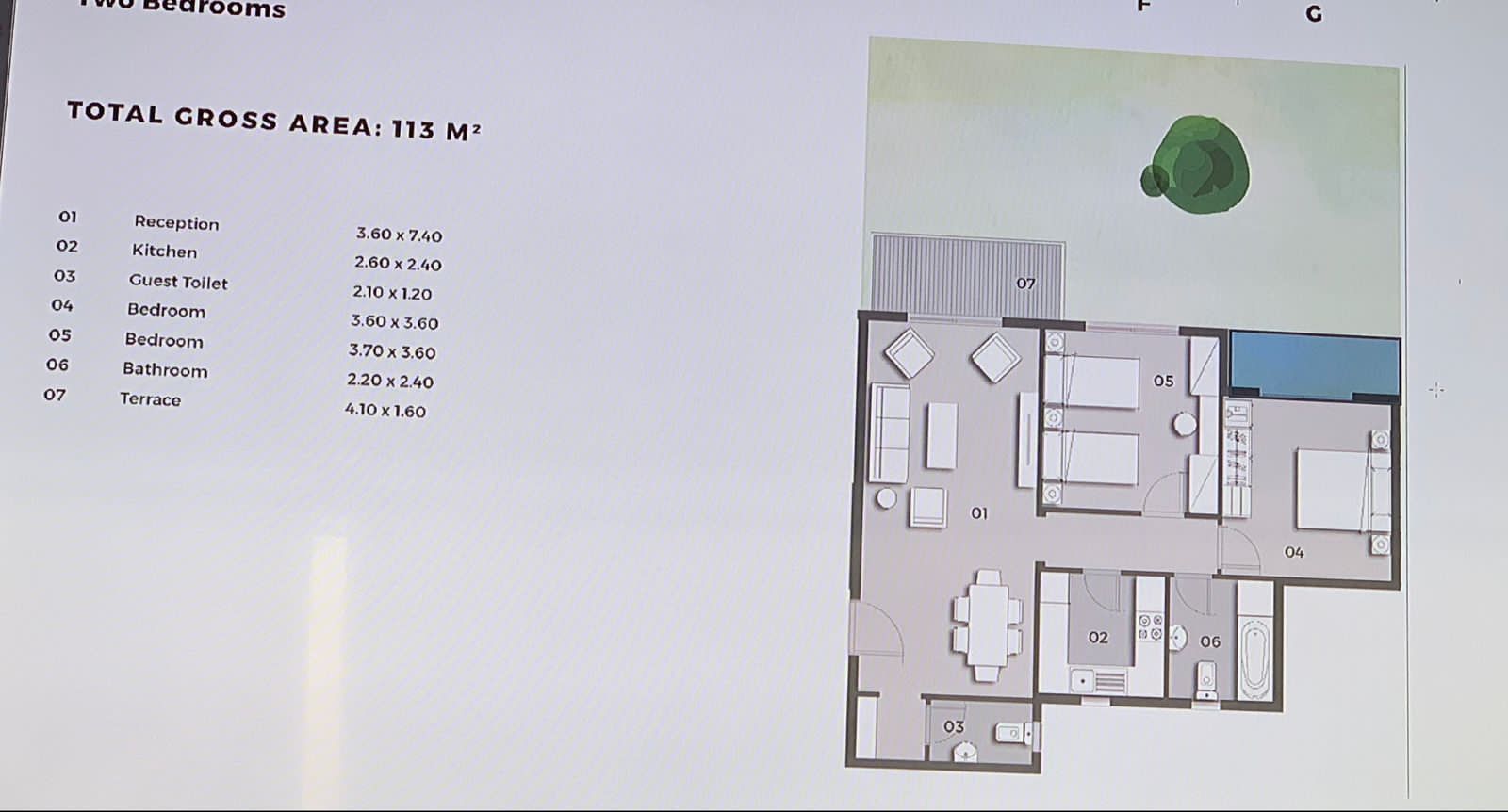 Floor plan for apartment at Il Bosco City
