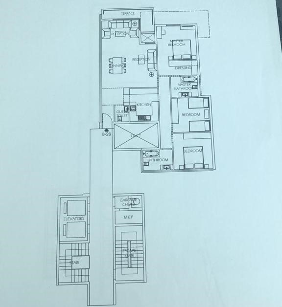 Floor plan for apartment at Sun Capital