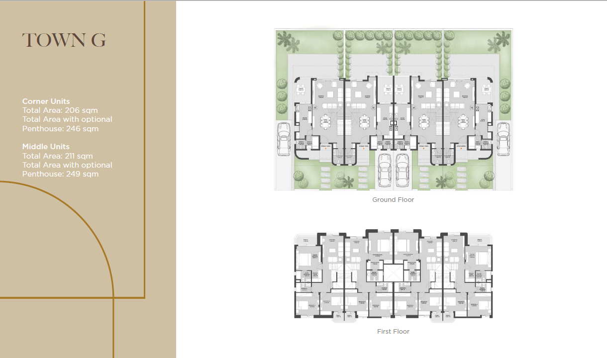 Floor plan for townhouse at O West Orascom