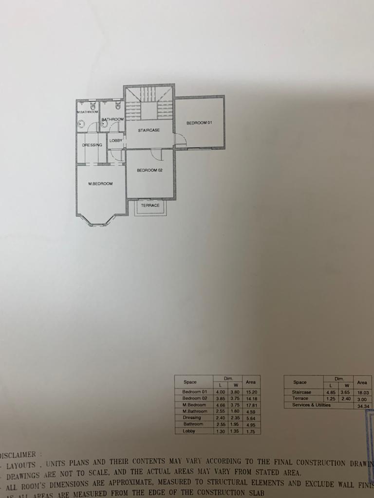 Floor plan for duplex at Mountain View ICity New Cairo