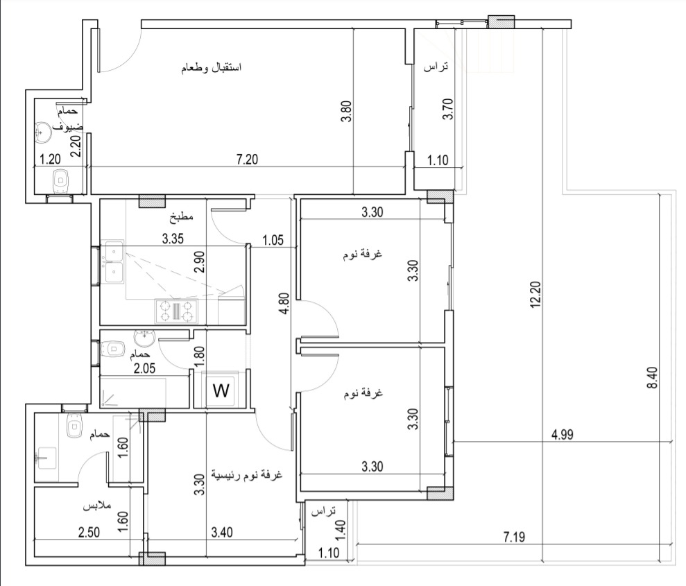 Floor plan for apartment at Botanica Residential