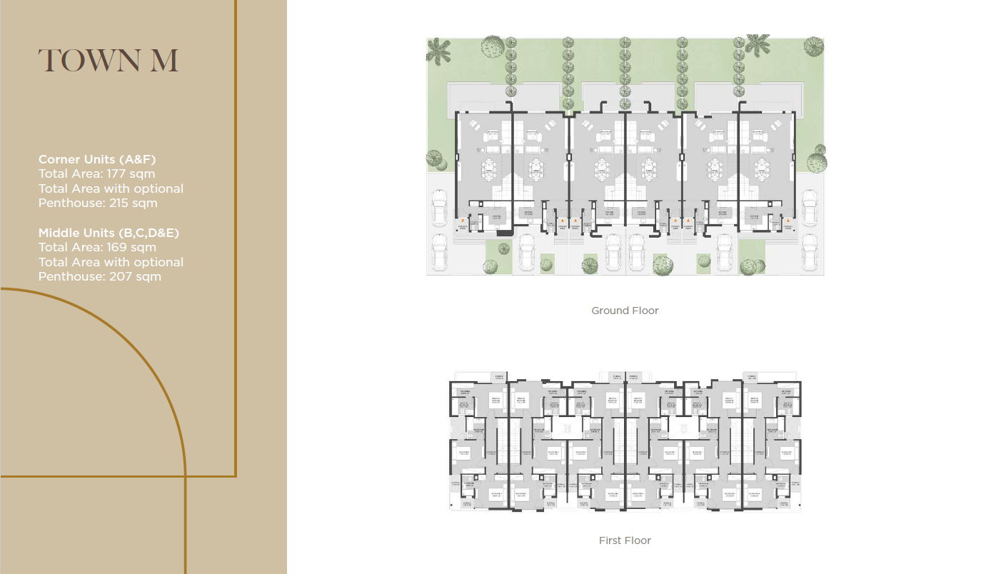Floor plan for townhouse at O West Orascom