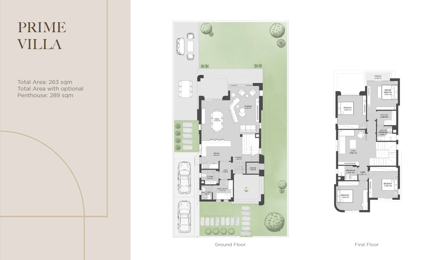Floor plan for villa at O West Orascom