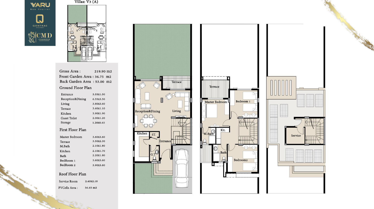 Floor plan for duplex at Yaru