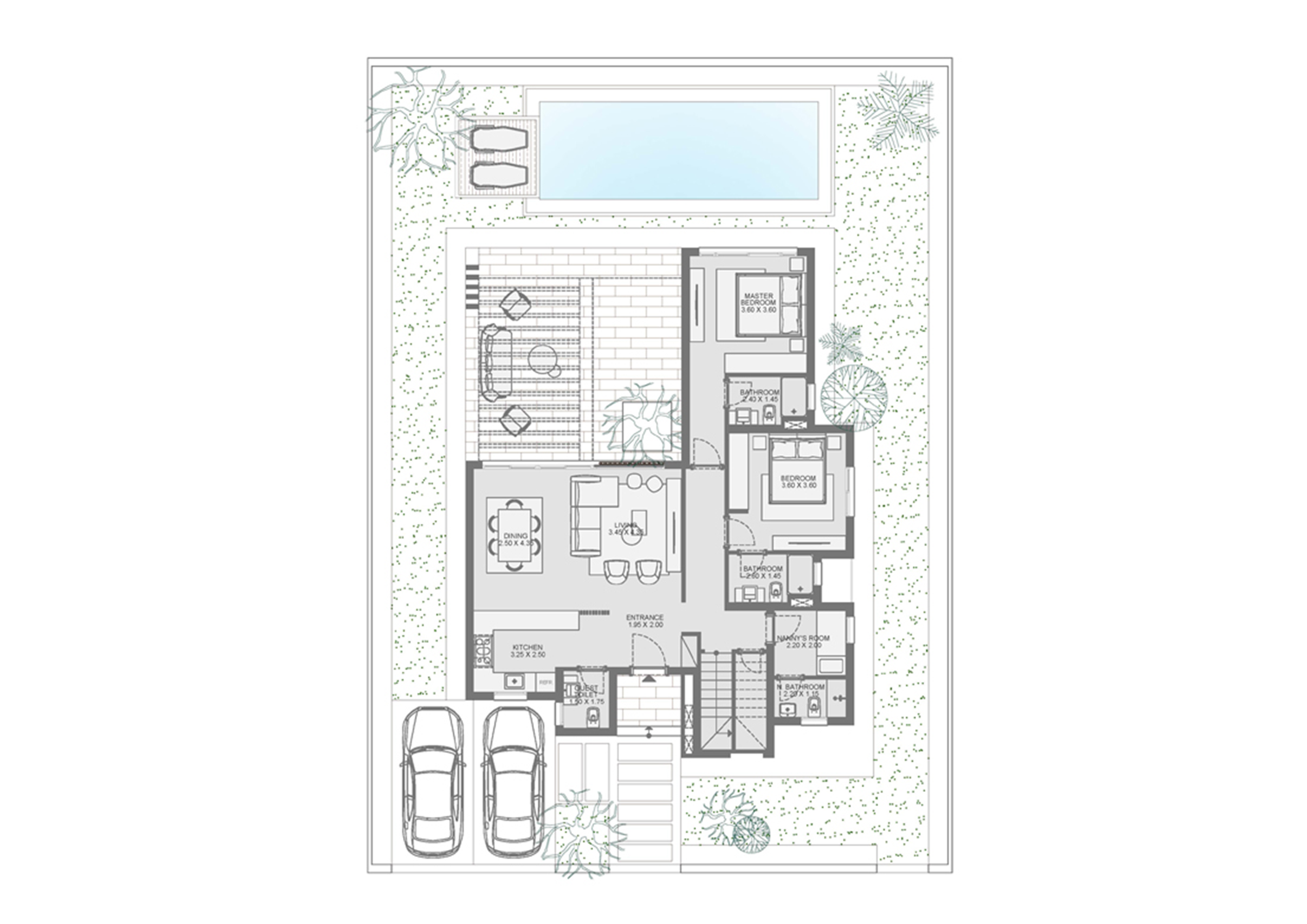 Floor plan for villa at Makadi Heights