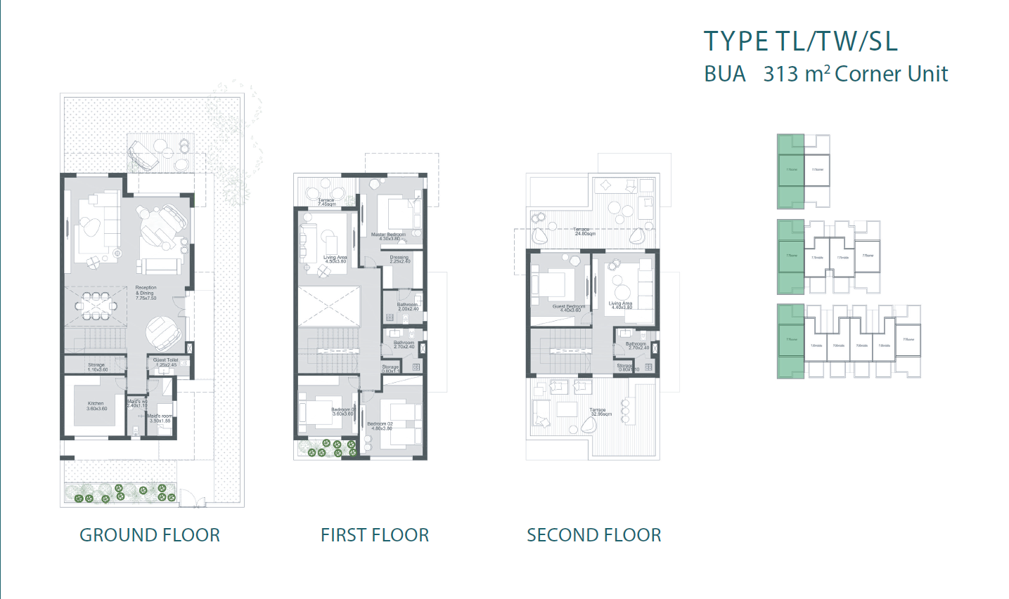 Floor plan for townhouse at The RIDGE Villas