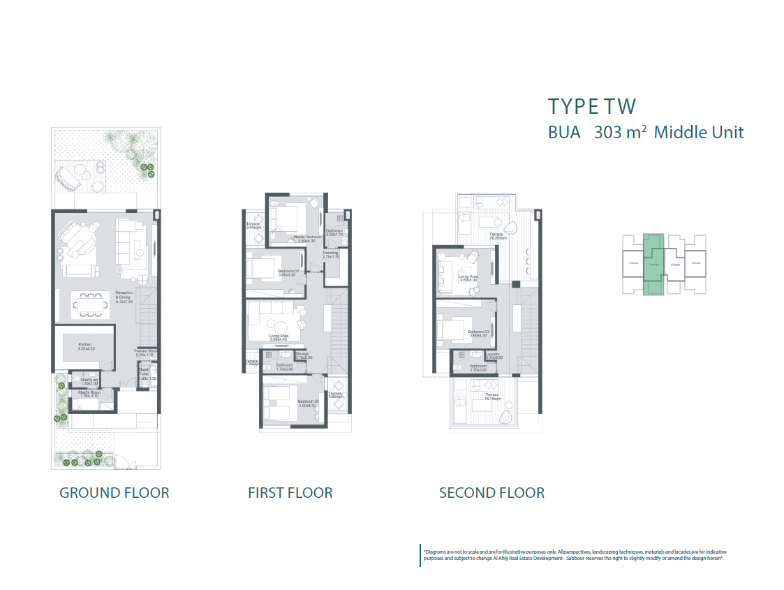 Floor plan for townhouse at The RIDGE Villas