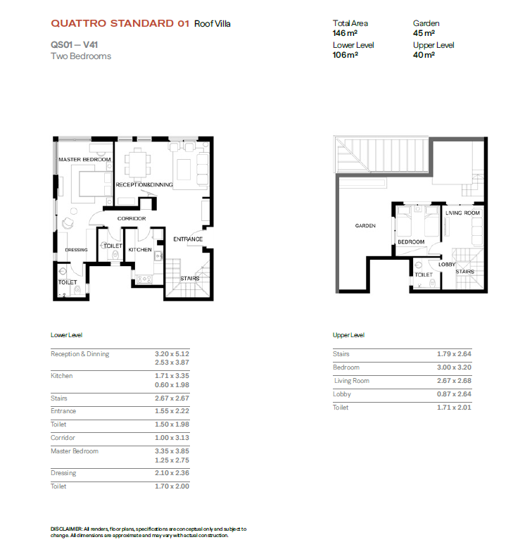 Floor plan for duplex at Trio