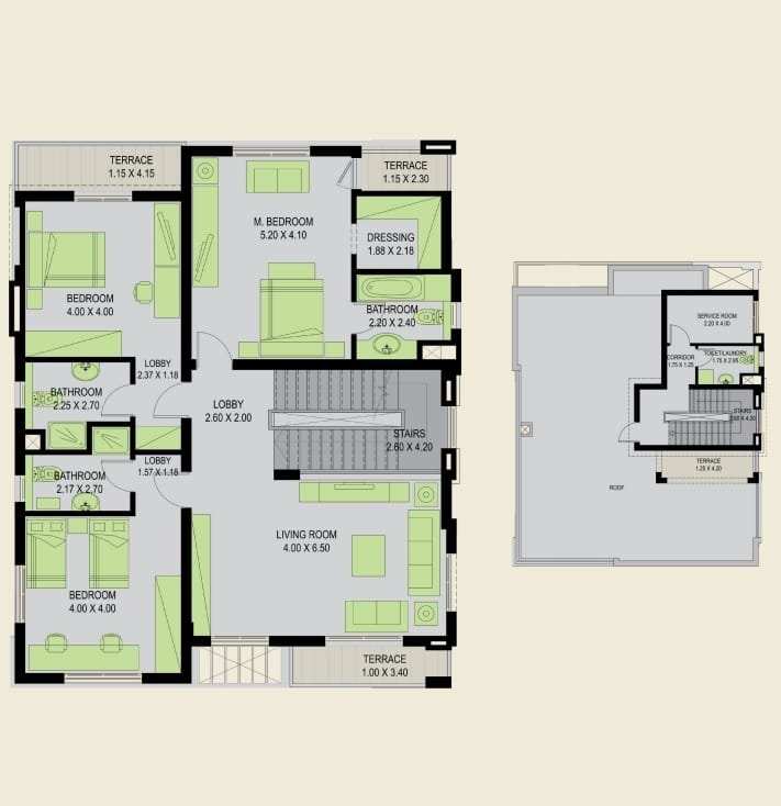 Floor plan for villa at Grand Heights