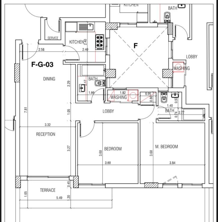 Floor plan for apartment at Bloomfields