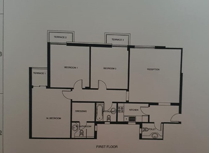Floor plan for apartment at Mountain View ICity New Cairo