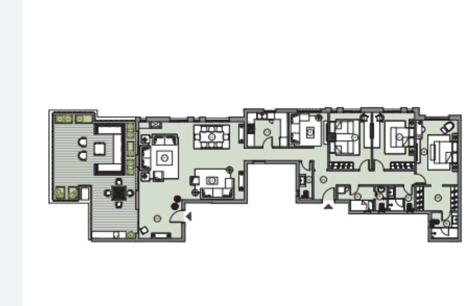 Floor plan for penthouse at Swanlake Residences