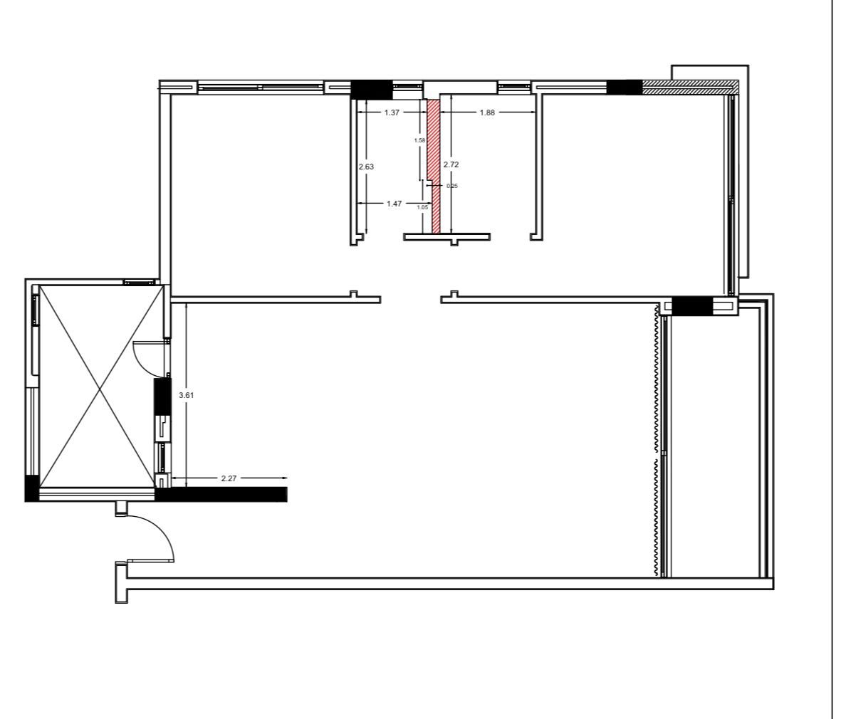 Floor plan for apartment at Lake View Residence