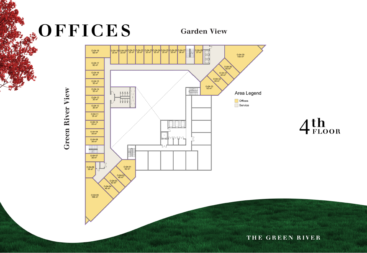 Floor plan for  at Modon Green River Tower