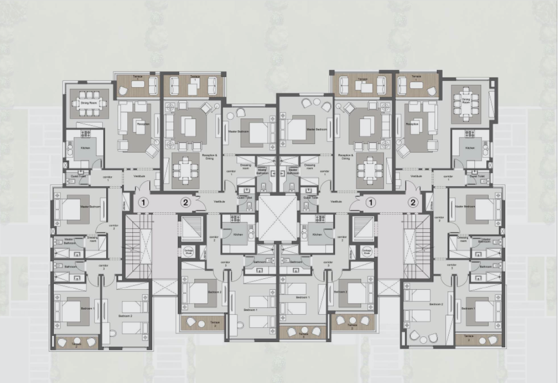 Floor plan for apartment at Ever