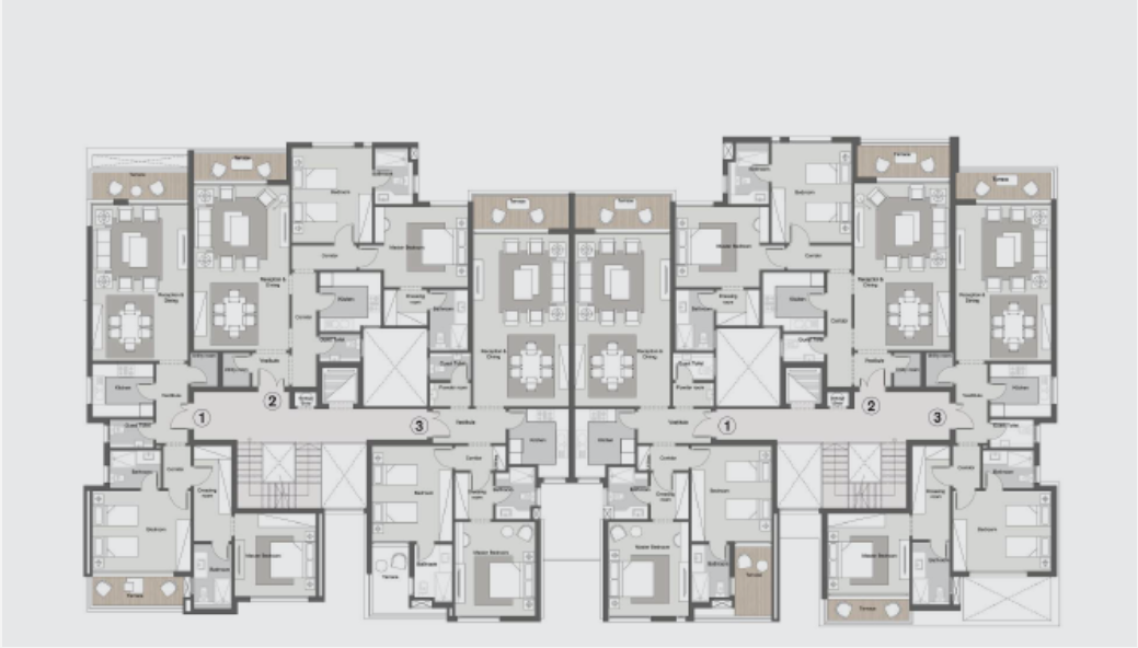 Floor plan for apartment at Ever
