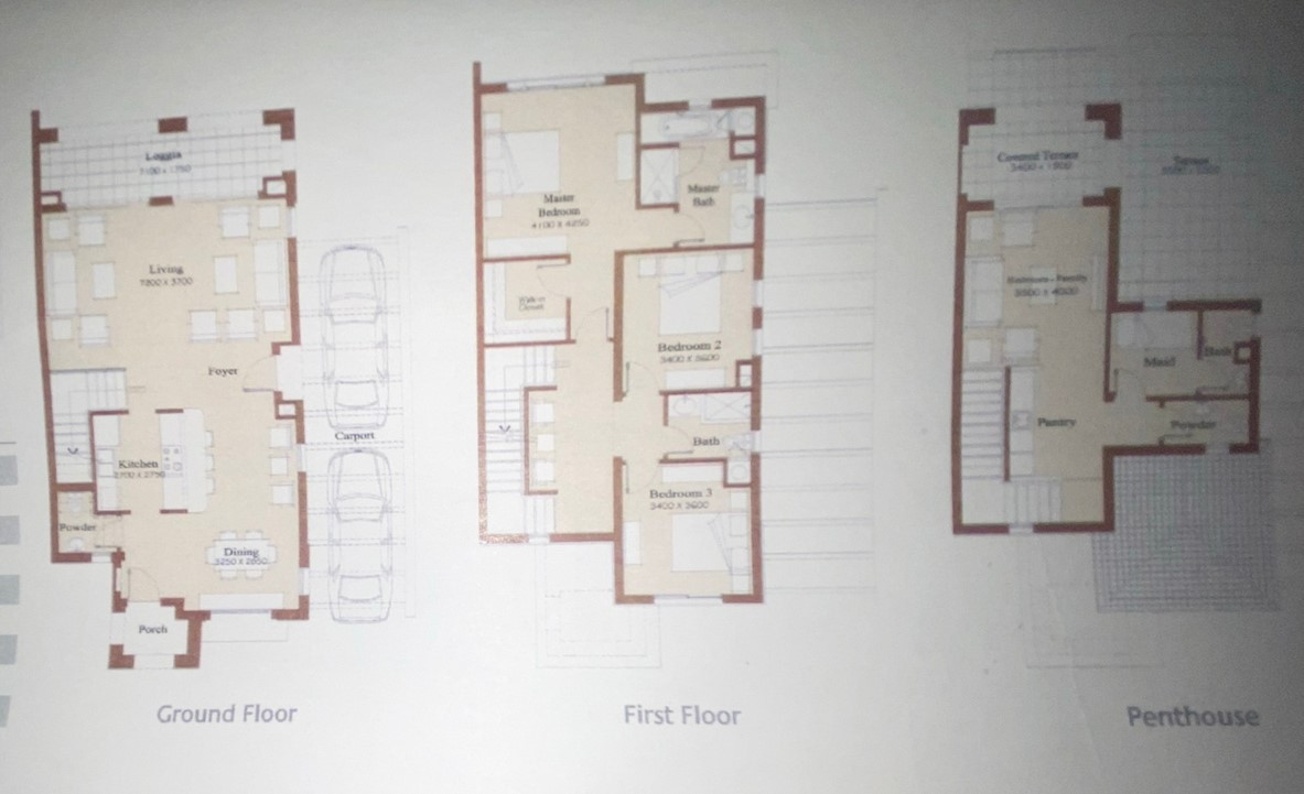 Floor plan for  at Marassi