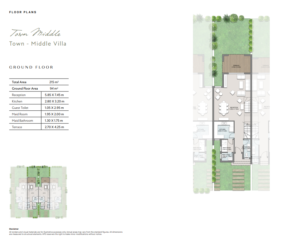 Floor plan for townhouse at Grand Park