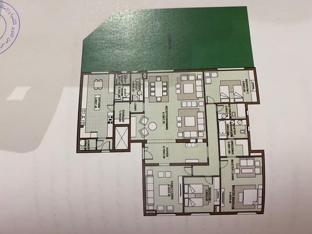 Floor plan for apartment at Forty West Phase II