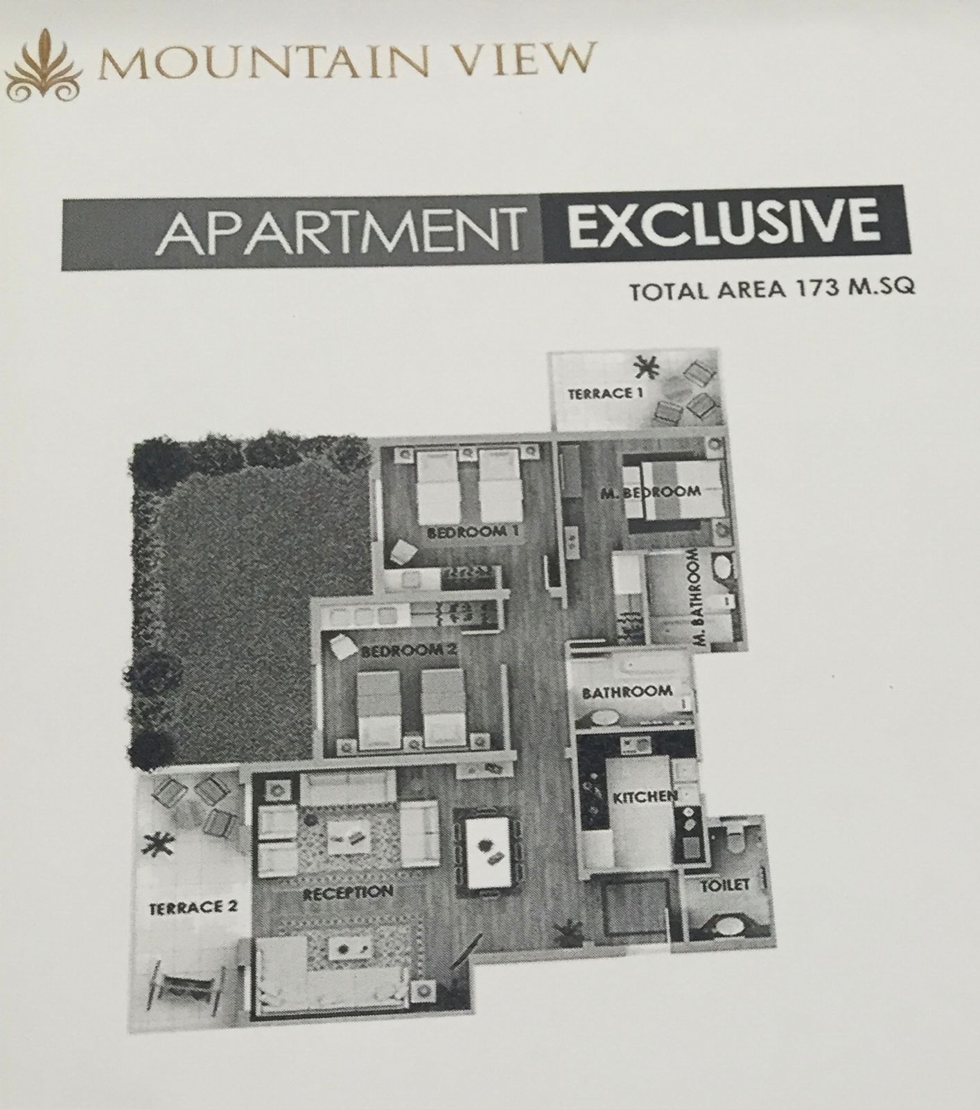 Floor plan for apartment at Mountain View ICity New Cairo