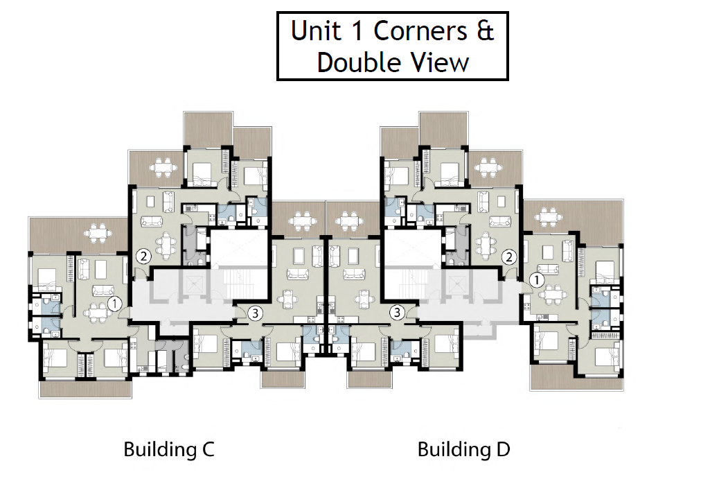 Floor plan for apartment at Silvertown Silversands