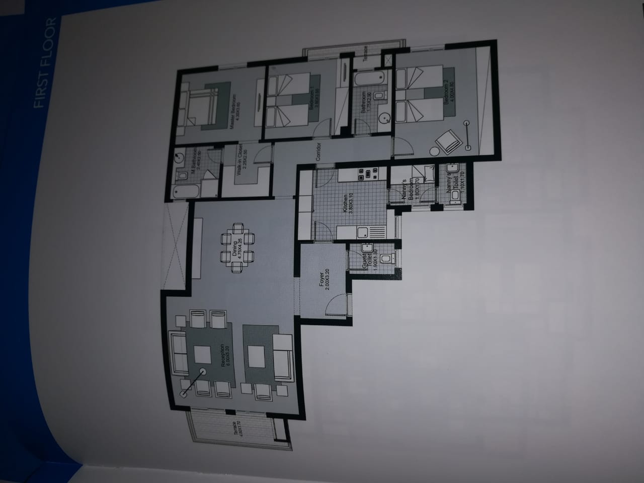 Floor plan for apartment at Westown Residences