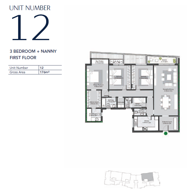 Floor plan for apartment at V Residences By Villette