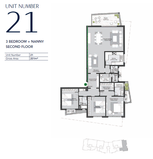 Floor plan for apartment at V Residences By Villette