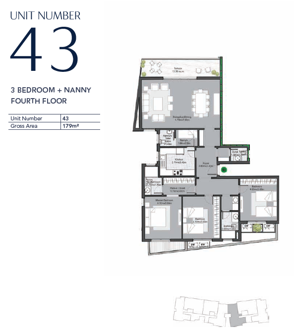 Floor plan for apartment at V Residences By Villette