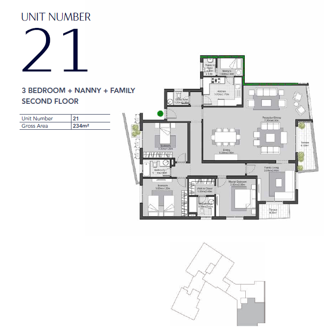 Floor plan for apartment at V Residences By Villette