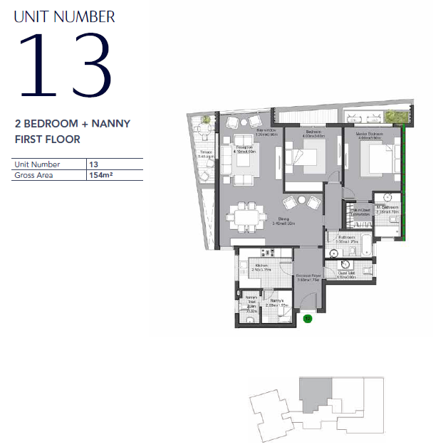 Floor plan for apartment at V Residences By Villette