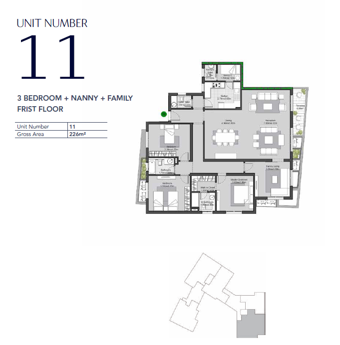 Floor plan for apartment at V Residences By Villette