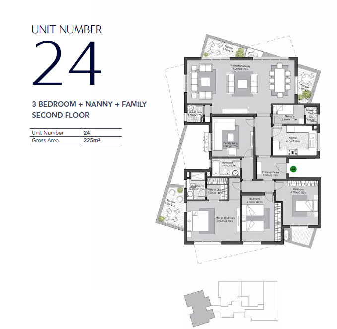 Floor plan for apartment at V Residences By Villette